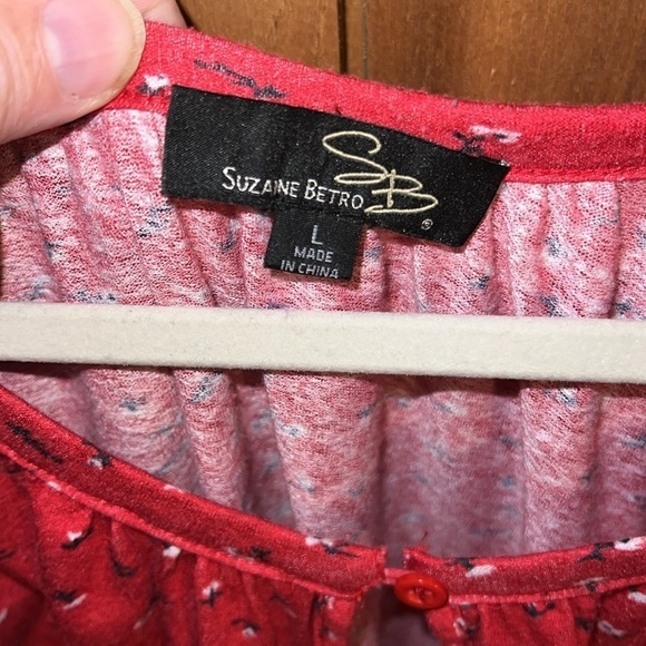 Susan Betro Floral Blouse L - Picture 4 of 5